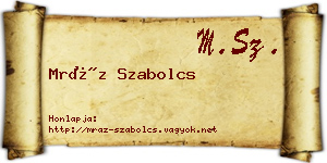 Mráz Szabolcs névjegykártya